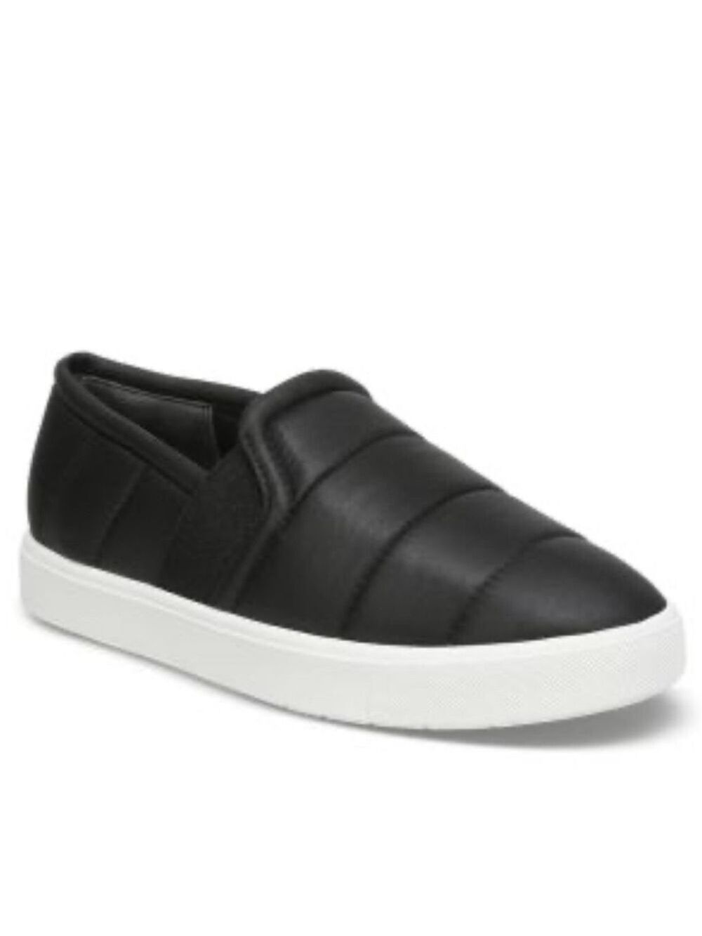 New VINCE Blair Quilted Nylon Slip-On Sneakers in Black US 9.5 - Picture 1 of 12